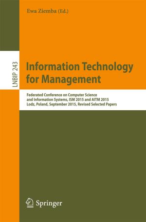 Cover of the book Information Technology for Management by Sylvain Carrozza