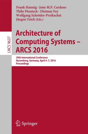 Cover of Architecture of Computing Systems -- ARCS 2016