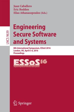 Cover of the book Engineering Secure Software and Systems by Samantha Wolstencroft