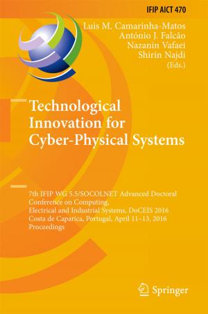 Cover of the book Technological Innovation for Cyber-Physical Systems by Julie Palmer-Schuyler, Thomas J Quirk