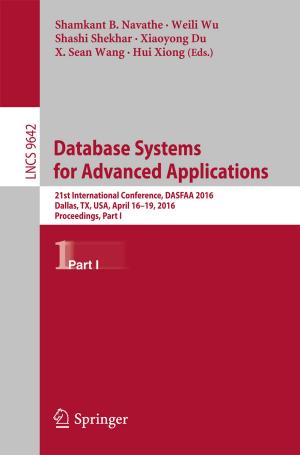 Cover of the book Database Systems for Advanced Applications by George William Albert Constable