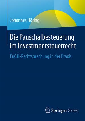 Cover of the book Die Pauschalbesteuerung im Investmentsteuerrecht by 