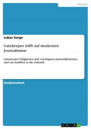 Cover of the book Gatekeeper trifft auf modernen Journalismus by Carola Berg