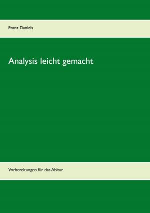 Cover of the book Analysis leicht gemacht by Susanne Schridde, Bent Schridde