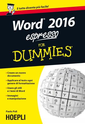 Cover of the book Word 2016 espresso For Dummies by Daniele Bochicchio, Stefano Mostarda