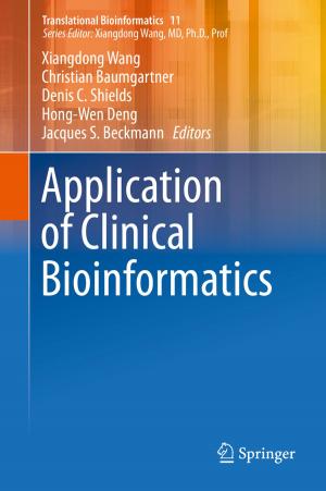 Cover of the book Application of Clinical Bioinformatics by J.M. Van Brabant