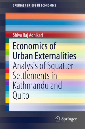 Cover of the book Economics of Urban Externalities by Mohan Jyoti Dutta