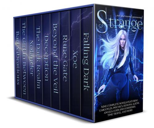 Cover of the book Strange by Christine Pope, Stacy Claflin, Becca Mills, Laekan Kemp, Mark E. Cooper, Anthea Sharp, Sara C. Roethle, Vulture's Eye Publications