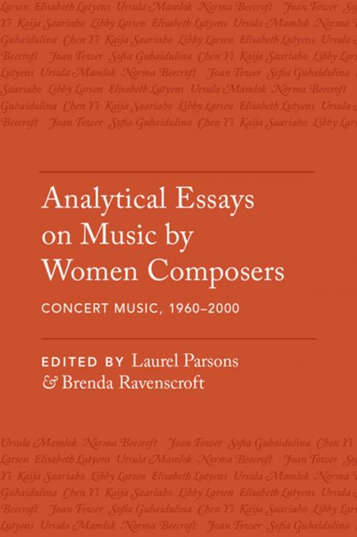 Cover of the book Analytical Essays on Music by Women Composers: Concert Music, 1960-2000 by , Oxford University Press