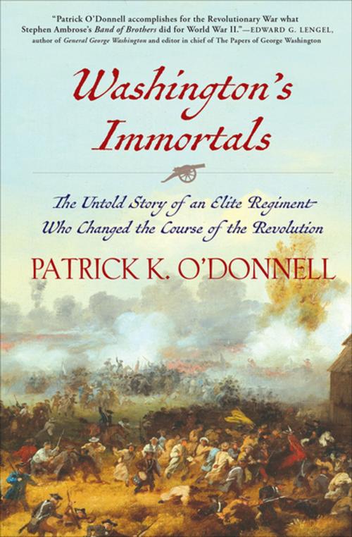 Cover of the book Washington's Immortals by Patrick K. O'Donnell, Grove Atlantic