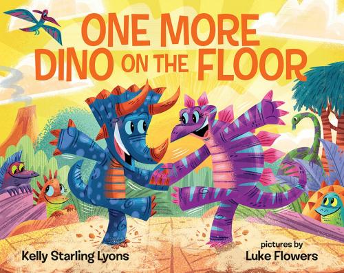 Cover of the book One More Dino on the Floor by Kelly Starling Lyons, Luke Flowers, Albert Whitman & Company