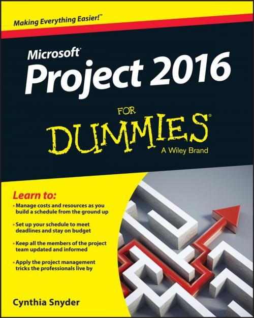 Cover of the book Project 2016 For Dummies by Cynthia Snyder Dionisio, Wiley