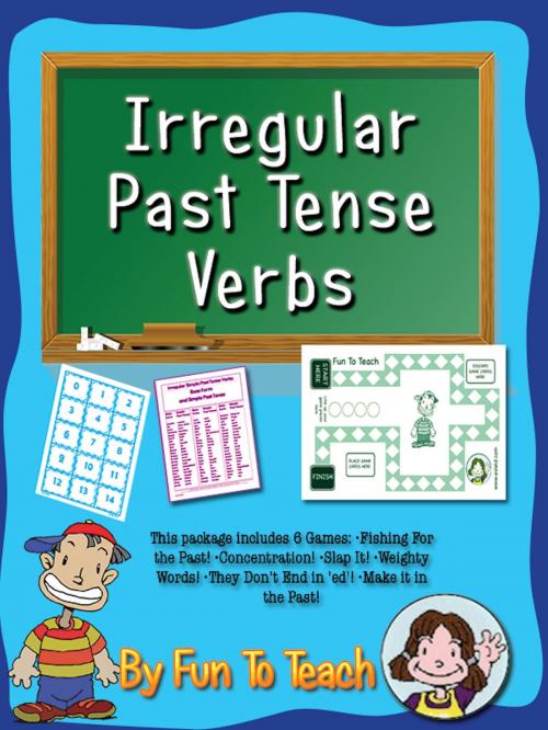 Cover of the book Irregular Past Tense Verb Game: Cut and Play! by FUN TO TEACH LLC, FUN TO TEACH LLC