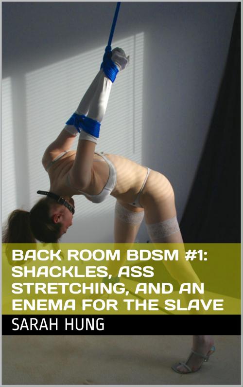 Cover of the book Back Room BDSM #1: Shackles, Ass Stretching, and an Enema for the Slave by Sarah Hung, Charlie Bent