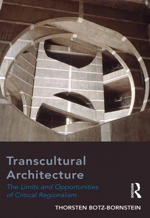 Cover of the book Transcultural Architecture by Thorsten Botz-Bornstein, Taylor and Francis