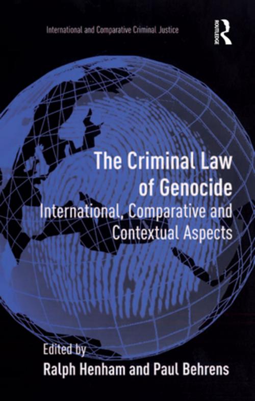 Cover of the book The Criminal Law of Genocide by Paul Behrens, Taylor and Francis