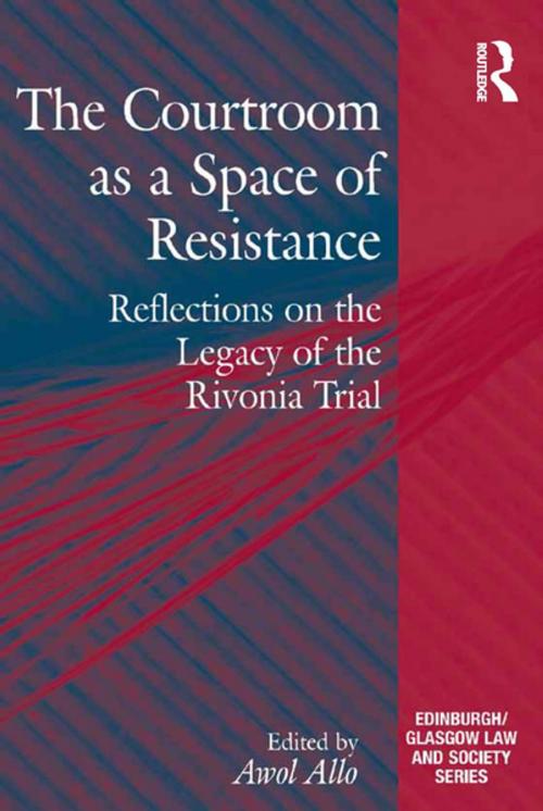 Cover of the book The Courtroom as a Space of Resistance by Awol Allo, Taylor and Francis