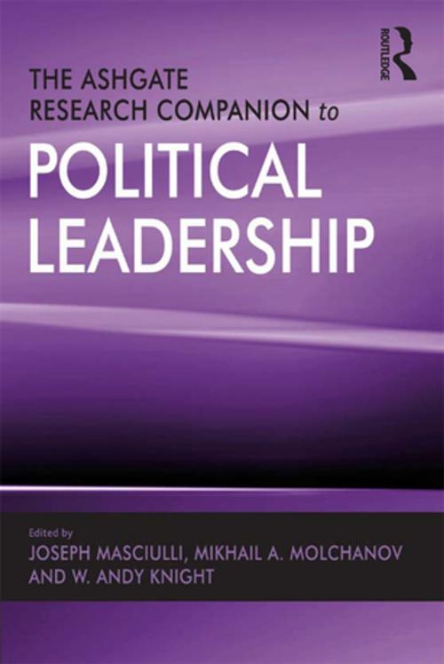 Cover of the book The Ashgate Research Companion to Political Leadership by Mikhail A. Molchanov, Taylor and Francis