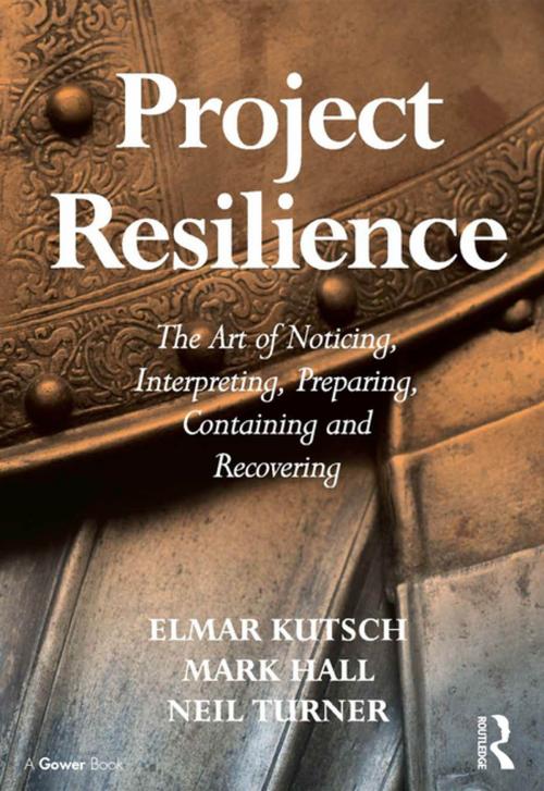 Cover of the book Project Resilience by Elmar Kutsch, Mark Hall, Taylor and Francis