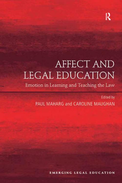 Cover of the book Affect and Legal Education by , Taylor and Francis