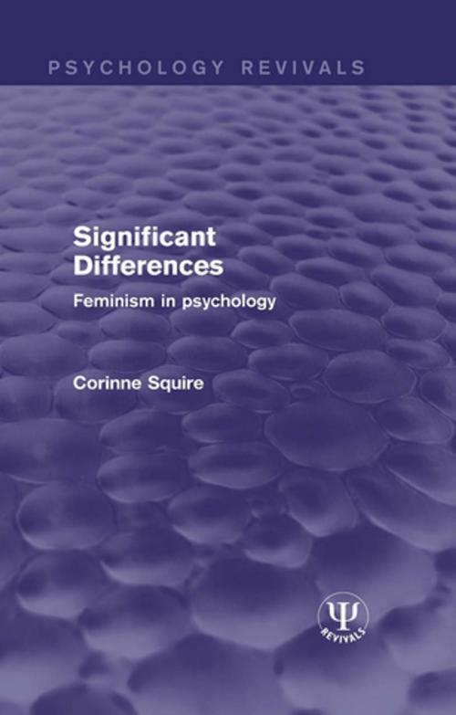 Cover of the book Significant Differences by Corinne Squire, Taylor and Francis