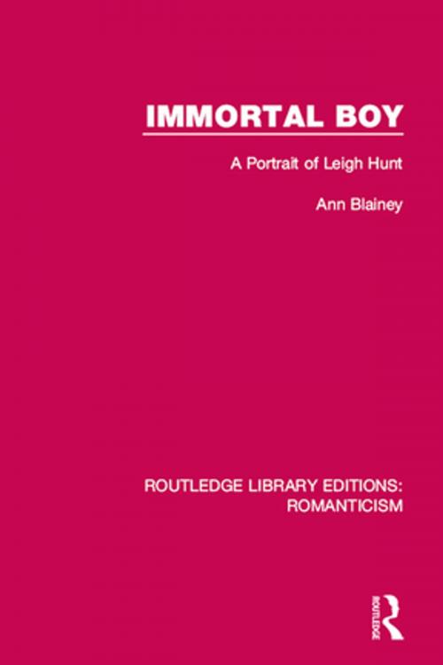 Cover of the book Immortal Boy by Ann Blainey, Taylor and Francis