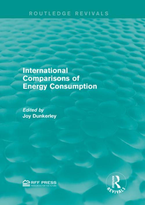 Cover of the book International Comparisons of Energy Consumption by , Taylor and Francis