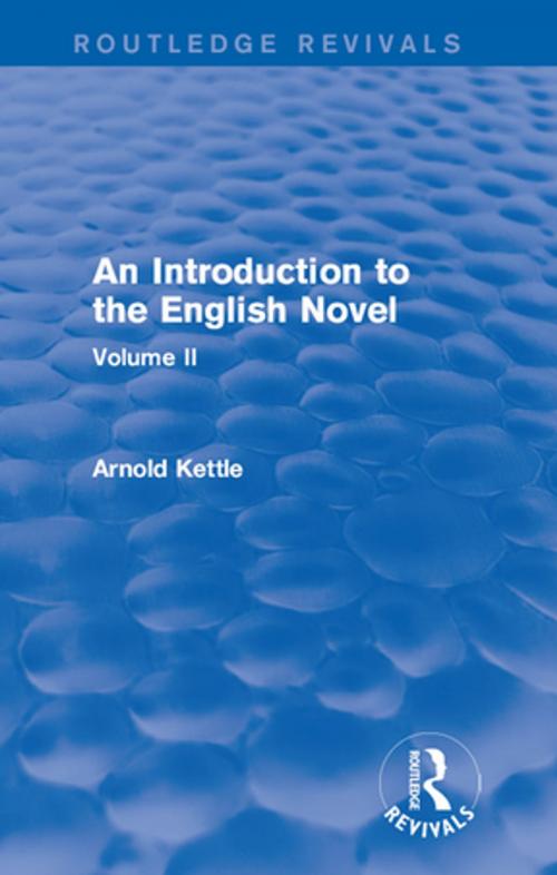 Cover of the book An Introduction to the English Novel by Arnold Kettle, Taylor and Francis