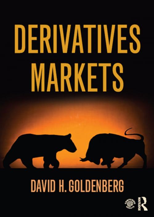 Cover of the book Derivatives Markets by David Goldenberg, Taylor and Francis