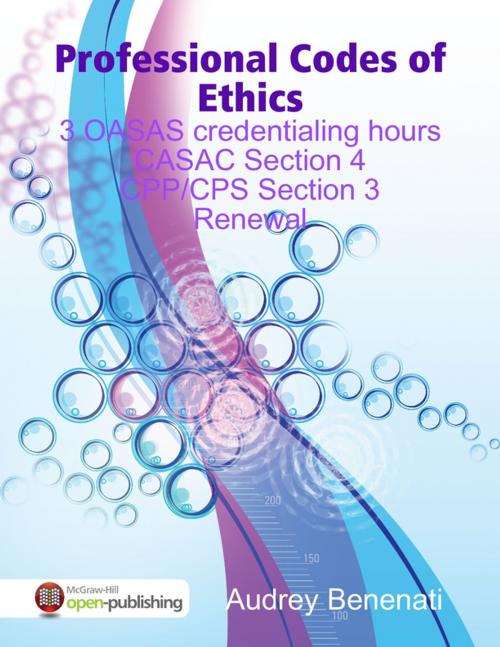 Cover of the book Professional Codes of Ethics by Audrey Benenati, Lulu.com