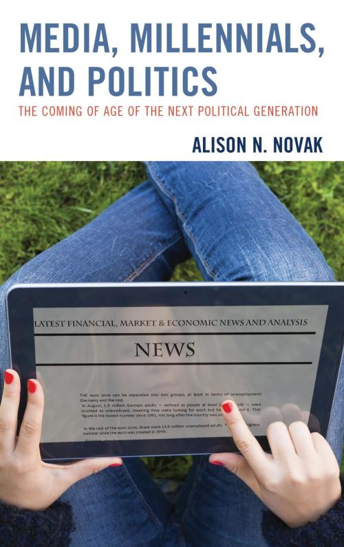 Cover of the book Media, Millennials, and Politics by Alison Novak, Lexington Books