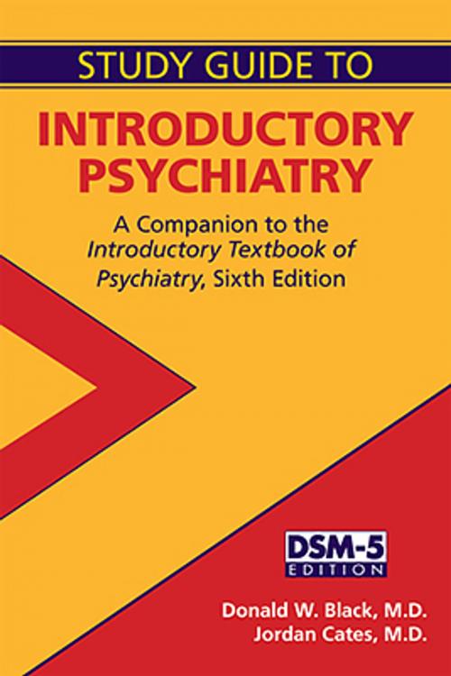Cover of the book Study Guide to Introductory Psychiatry by Donald W. Black, MD, Jordan G. Cates, MD, American Psychiatric Publishing