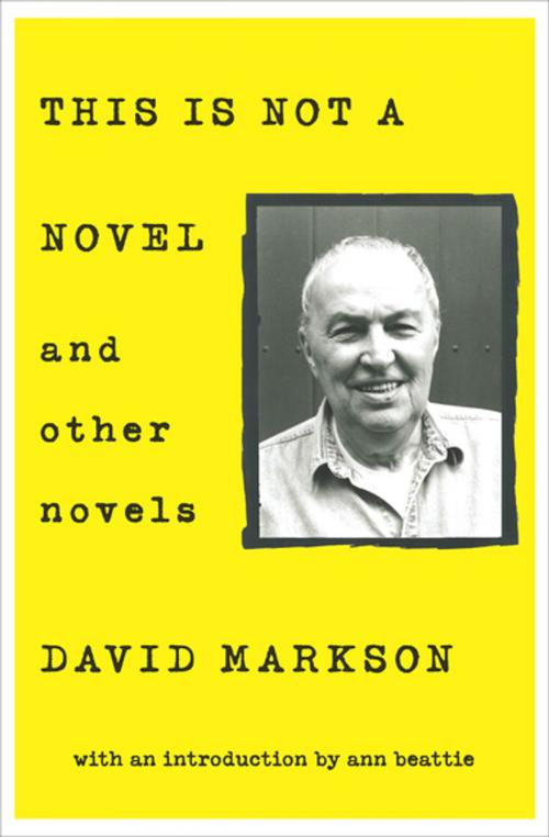 Cover of the book This is Not a Novel by David Markson, Counterpoint Press