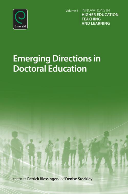 Cover of the book Emerging Directions in Doctoral Education by , Emerald Group Publishing Limited