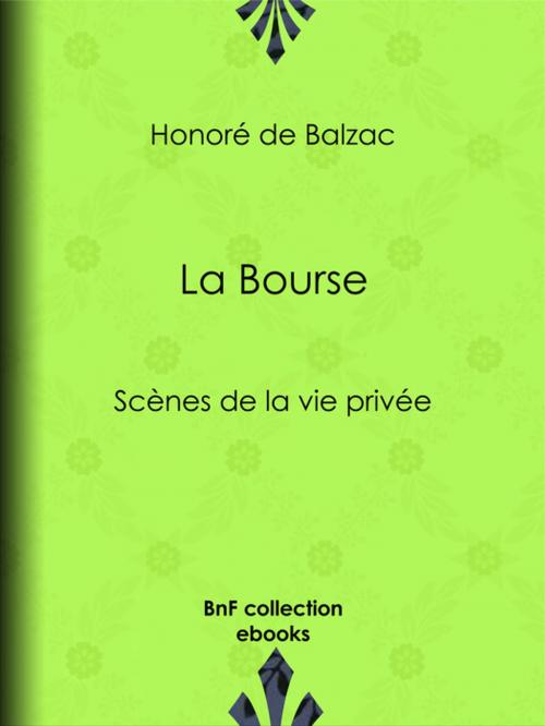 Cover of the book La Bourse by Honoré de Balzac, BnF collection ebooks
