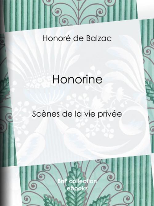 Cover of the book Honorine by Honoré de Balzac, BnF collection ebooks