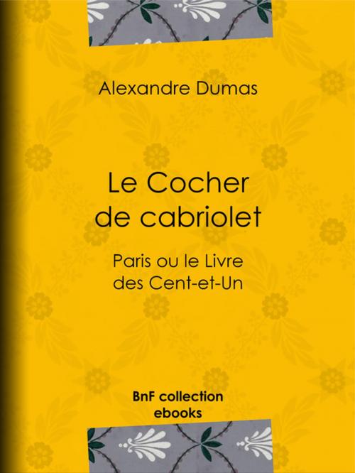 Cover of the book Le Cocher de cabriolet by Alexandre Dumas, BnF collection ebooks