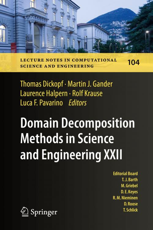 Cover of the book Domain Decomposition Methods in Science and Engineering XXII by , Springer International Publishing