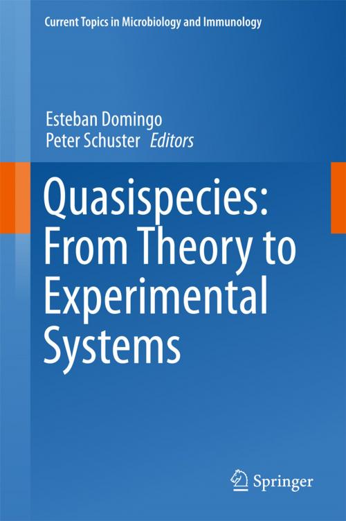 Cover of the book Quasispecies: From Theory to Experimental Systems by , Springer International Publishing