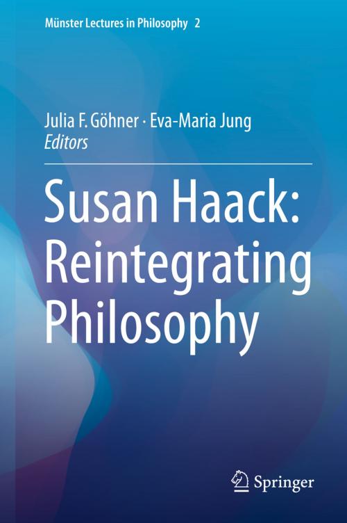 Cover of the book Susan Haack: Reintegrating Philosophy by , Springer International Publishing