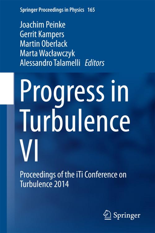 Cover of the book Progress in Turbulence VI by , Springer International Publishing
