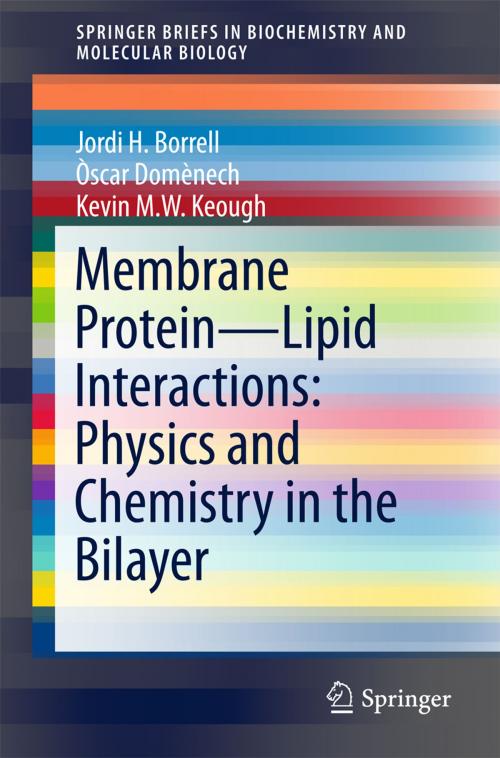 Cover of the book Membrane Protein – Lipid Interactions: Physics and Chemistry in the Bilayer by Jordi H. Borrell, Òscar Domènech, Kevin M.W. Keough, Springer International Publishing