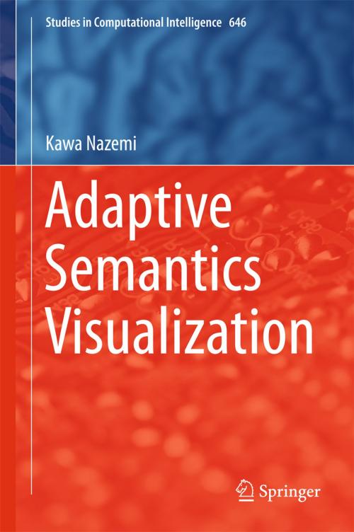 Cover of the book Adaptive Semantics Visualization by Kawa Nazemi, Springer International Publishing