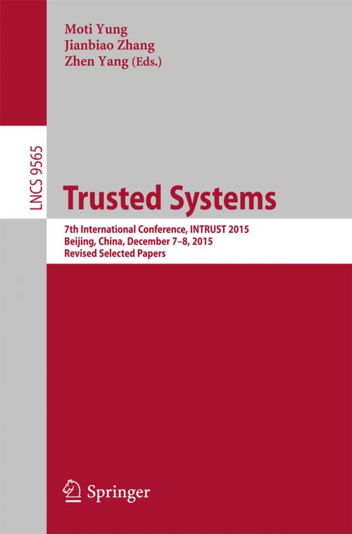 Cover of the book Trusted Systems by , Springer International Publishing