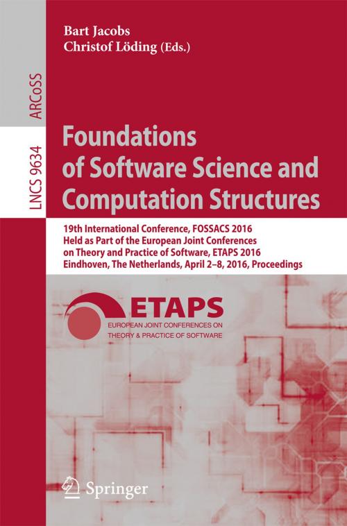 Cover of the book Foundations of Software Science and Computation Structures by , Springer Berlin Heidelberg