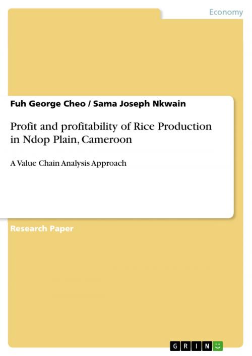 Cover of the book Profit and profitability of Rice Production in Ndop Plain, Cameroon by Fuh George Cheo, Sama Joseph Nkwain, GRIN Verlag