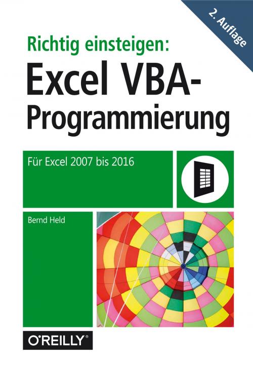 Cover of the book Richtig einsteigen: Excel VBA-Programmierung by Bernd Held, O'Reilly