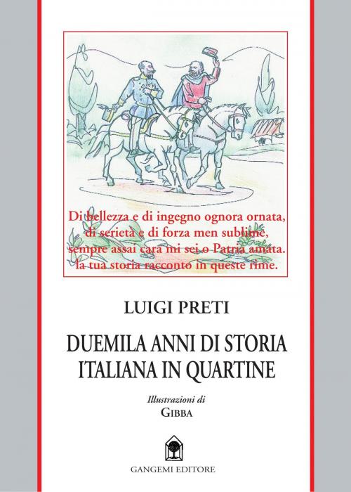 Cover of the book Duemila anni di storia italiana in quartine by Luigi Preti, Gangemi Editore