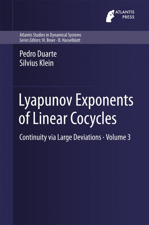 Cover of the book Lyapunov Exponents of Linear Cocycles by Pedro Duarte, Silvius Klein, Atlantis Press