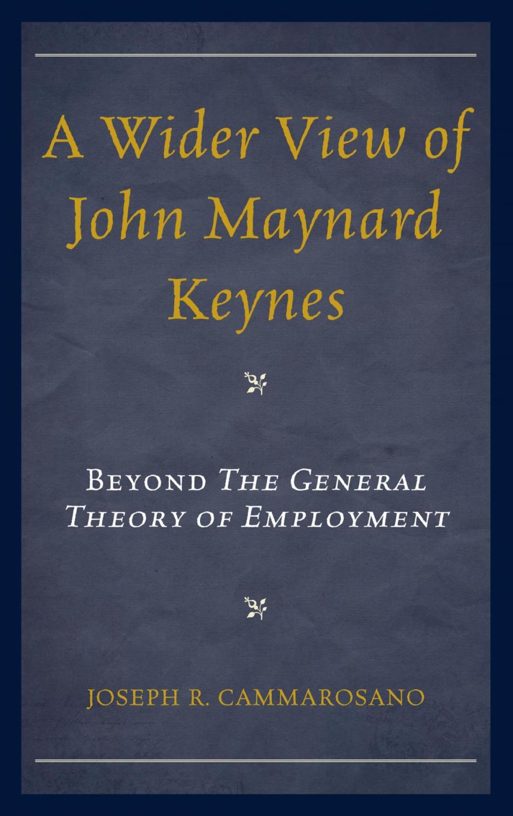 Big bigCover of A Wider View of John Maynard Keynes